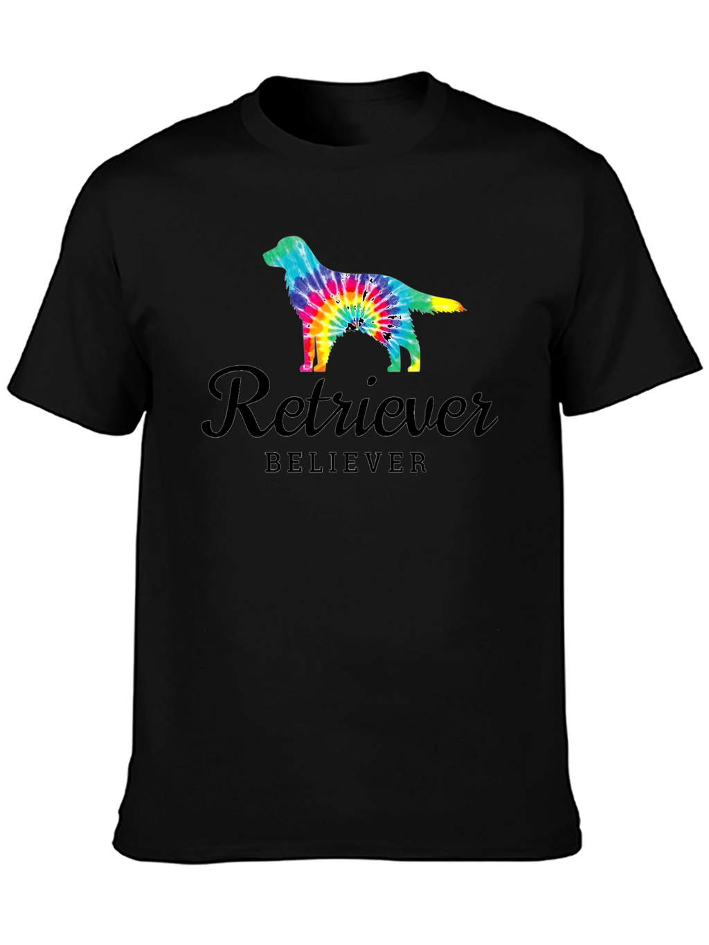 Retriever Believer Tie Dye Dog T-Shirt