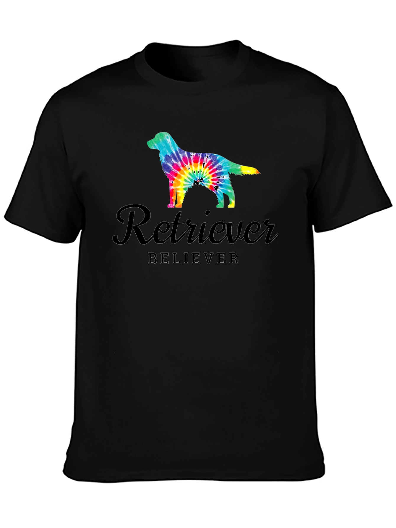 Retriever Believer Tie Dye Dog T-Shirt
