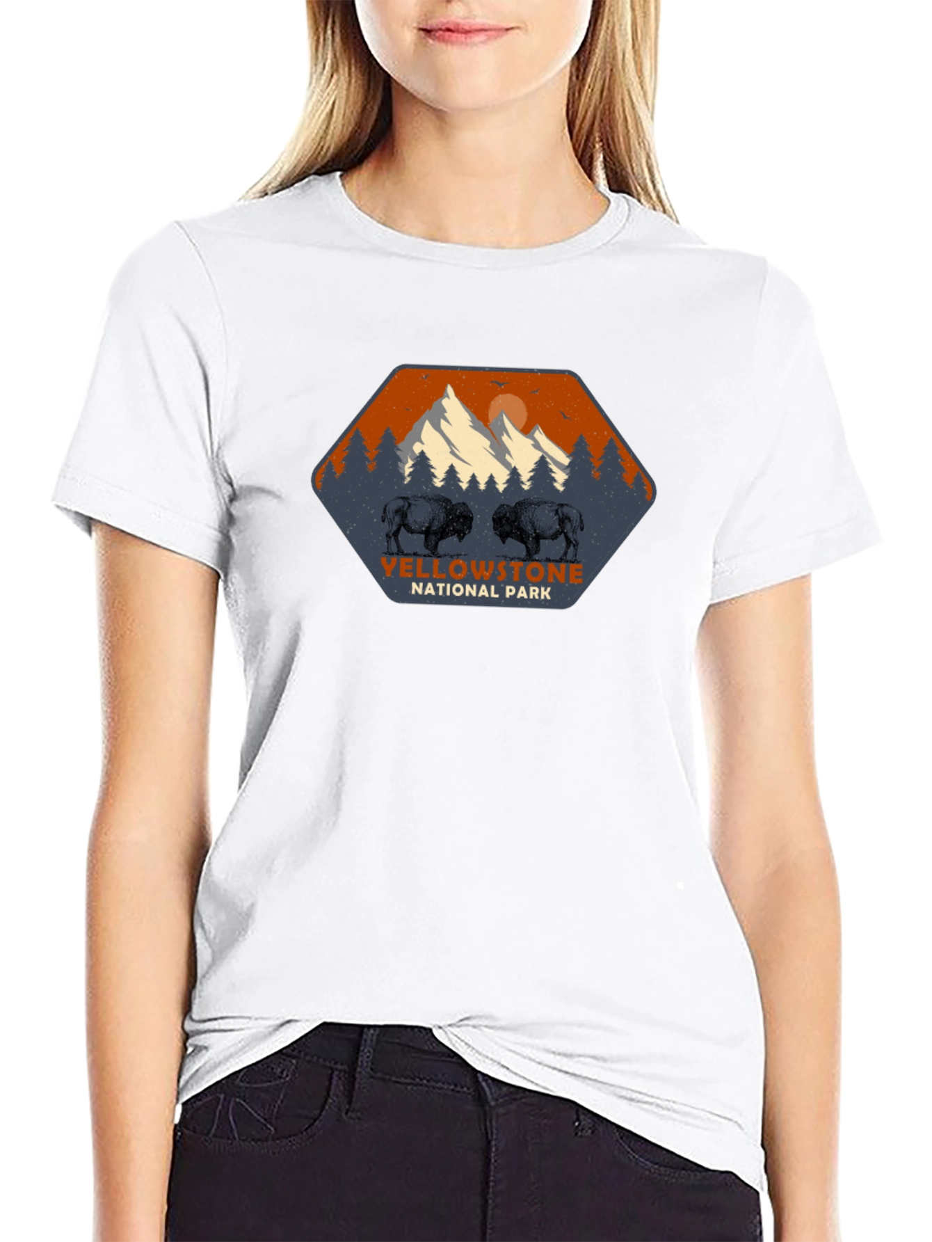 Yellowstone National Park Bison Graphic Tee