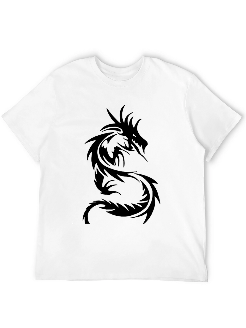 Mens Black Dragon Graphic Tee