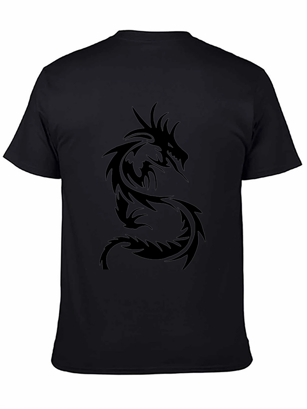 Mens Black Dragon Graphic Tee