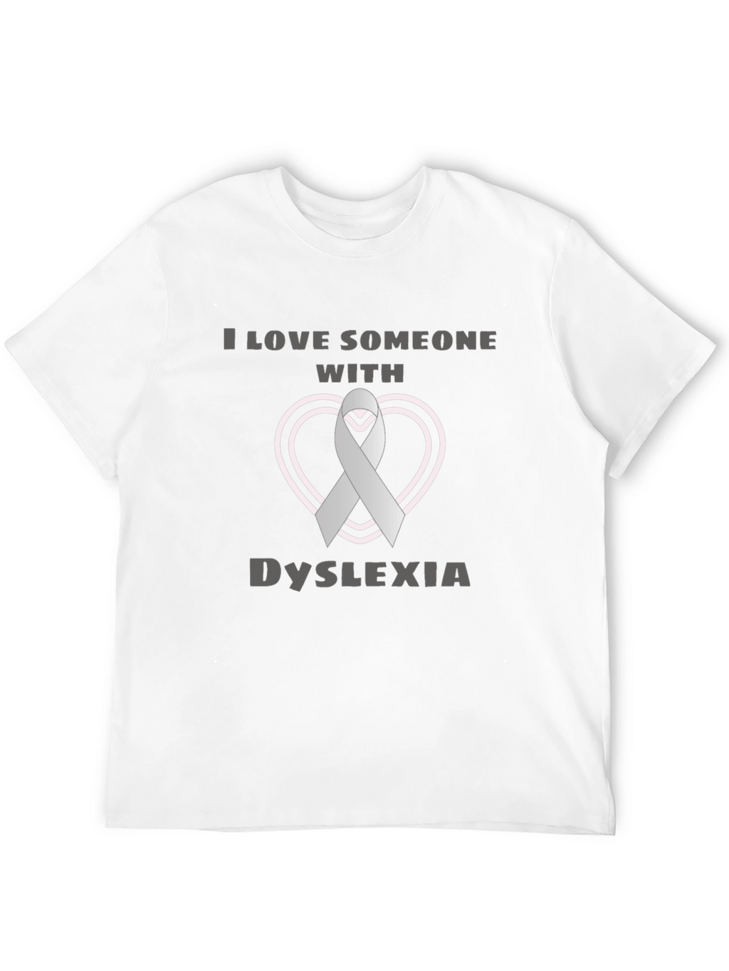 Dyslexia Awareness Ribbon Heart T-Shirt