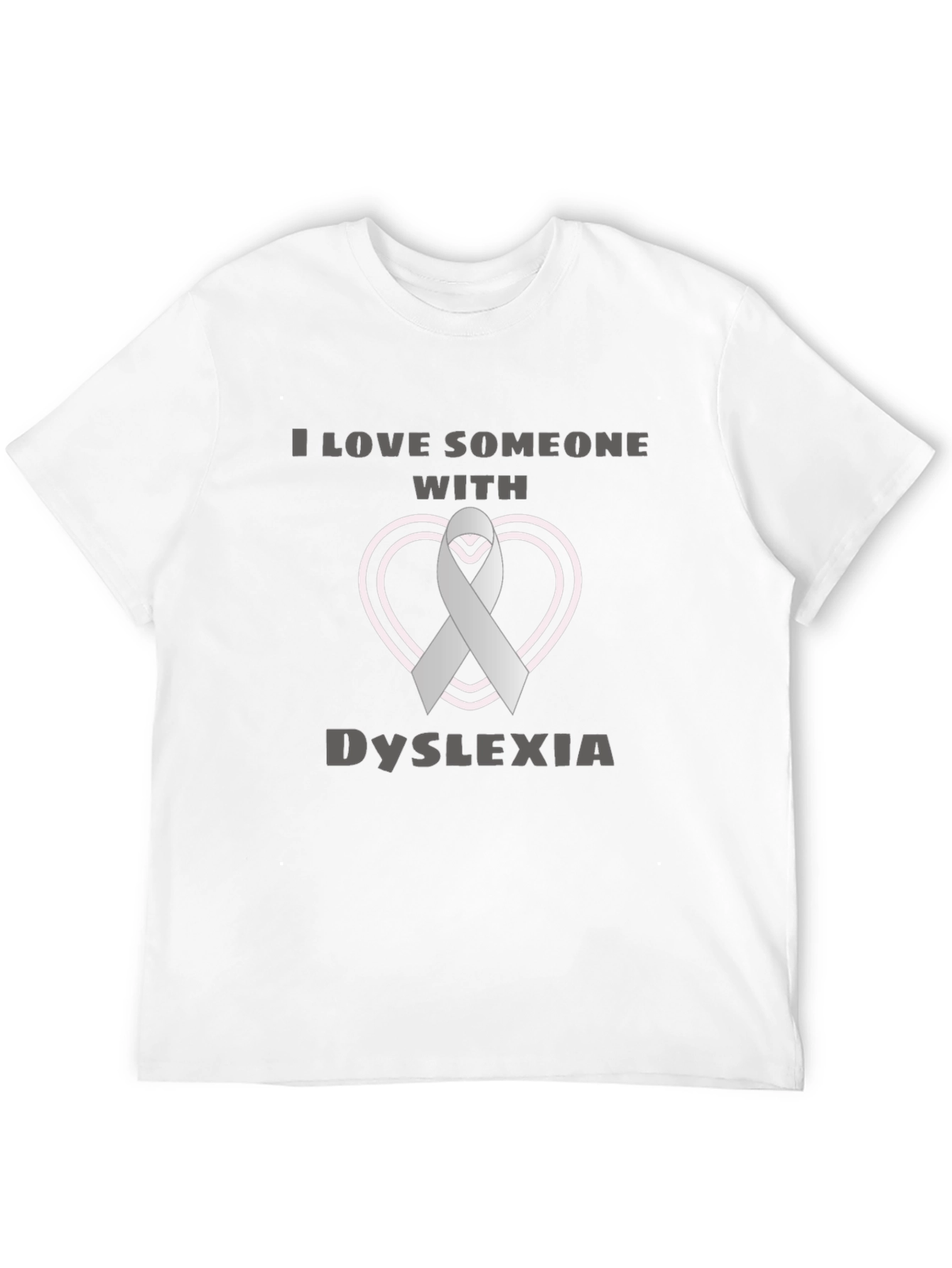 Dyslexia Awareness Ribbon Heart T-Shirt