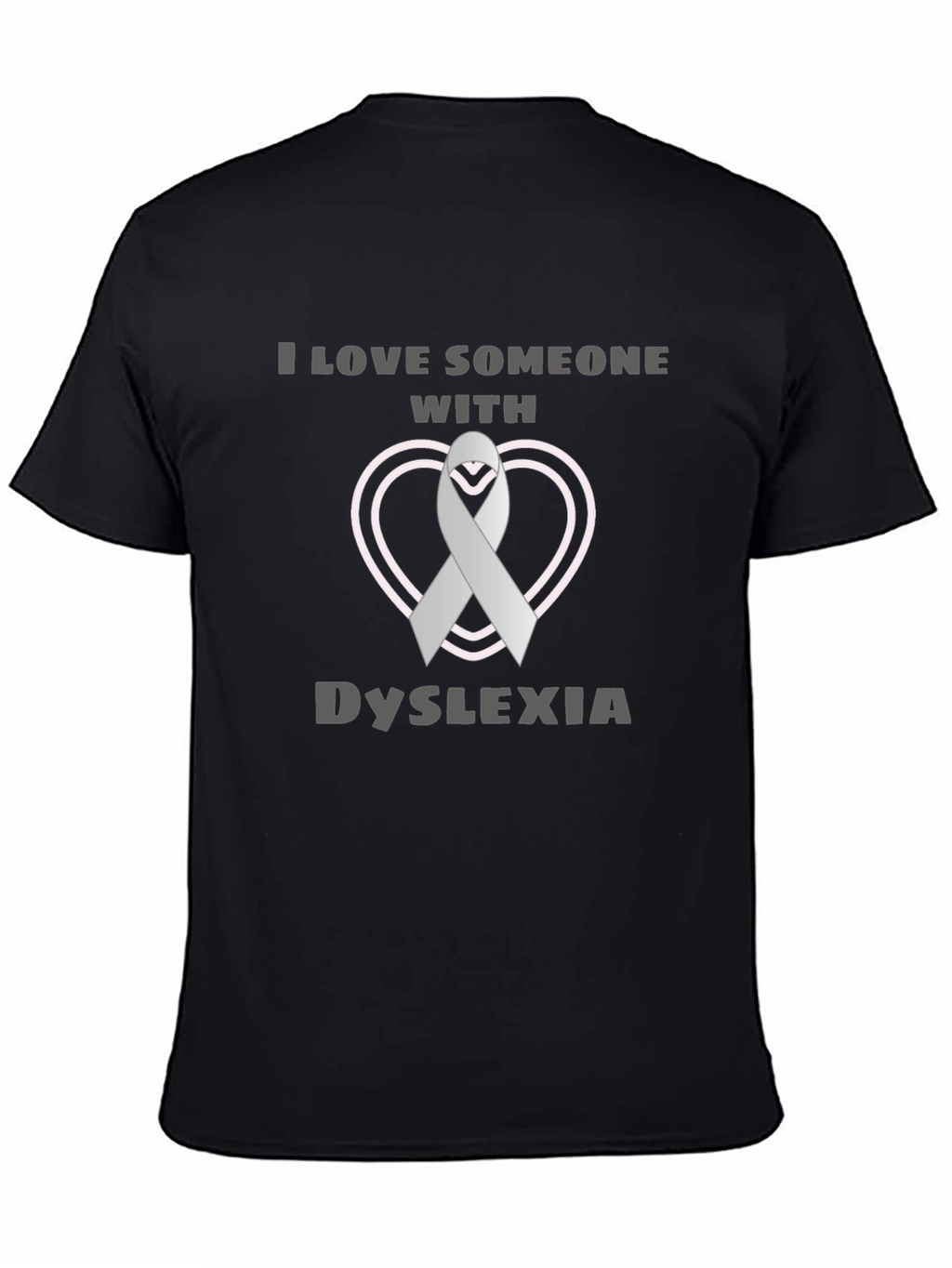Dyslexia Awareness Ribbon Heart T-Shirt
