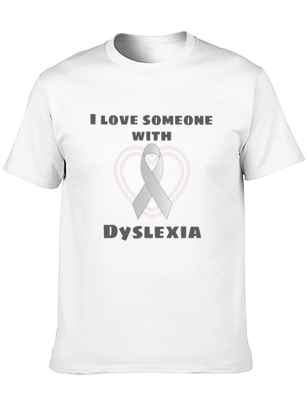 Dyslexia Awareness Ribbon Heart T-Shirt