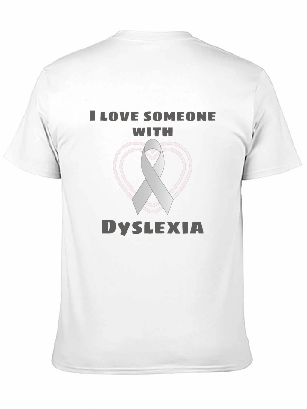 Dyslexia Awareness Ribbon Heart T-Shirt