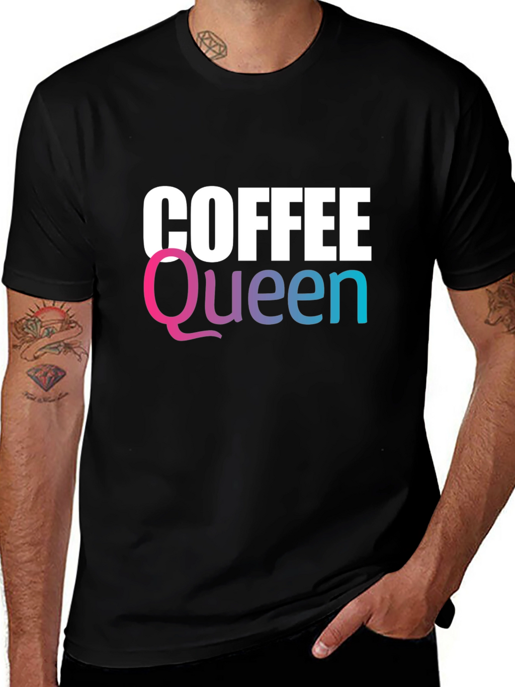 Coffee Queen Graphic Tee - Black Unisex Shirt