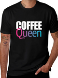 Coffee Queen Graphic Tee - Black Unisex Shirt
