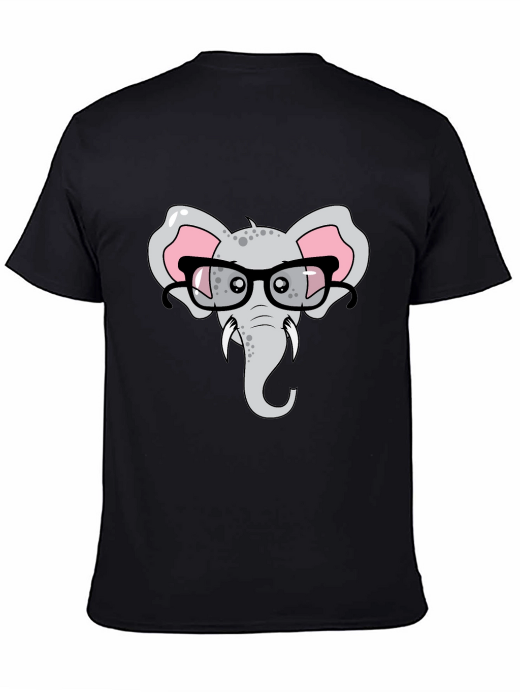 Elephant with Glasses Graphic T-Shirt