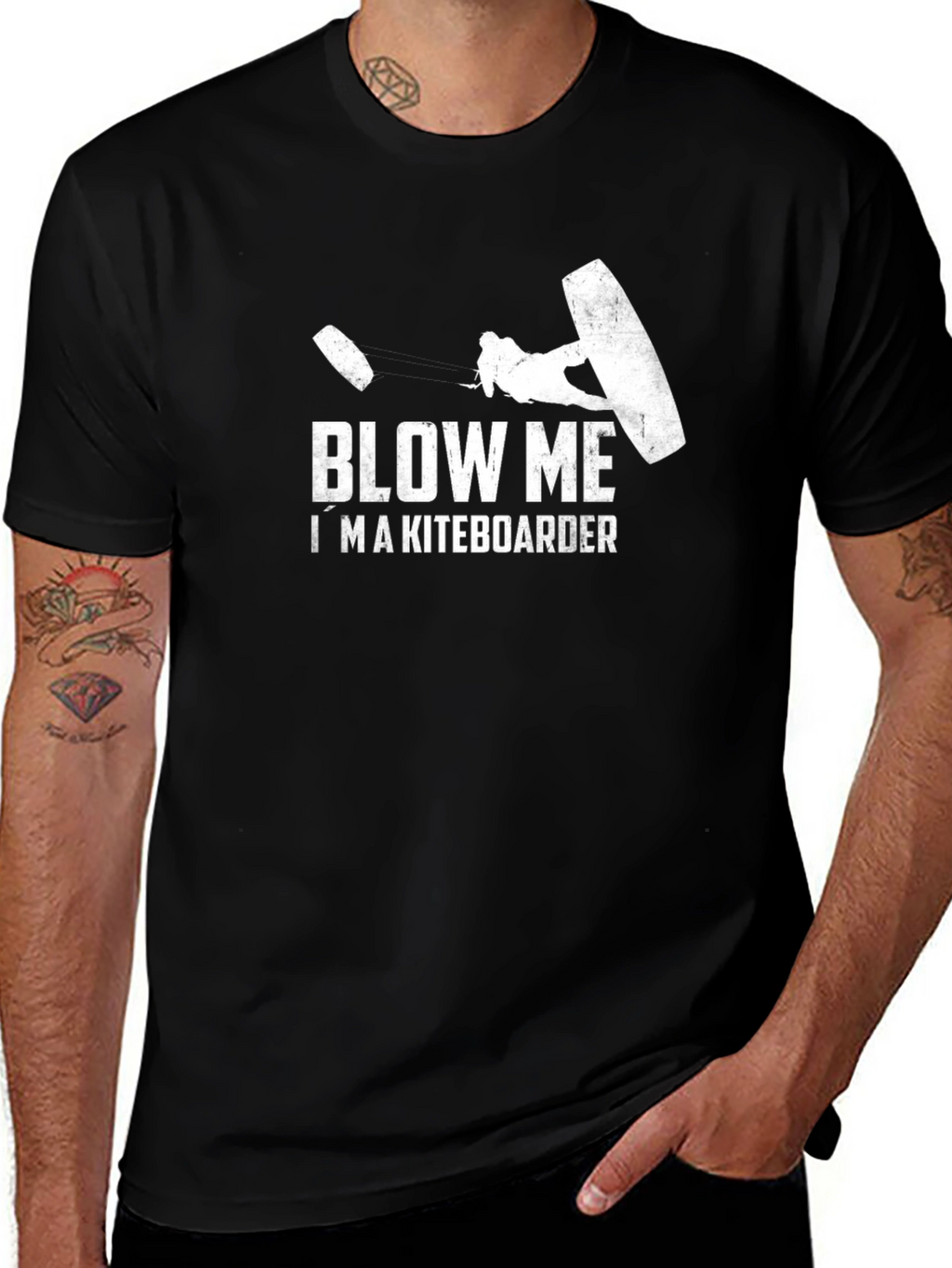 Blow Me Im a Kiteboarder Graphic T-Shirt