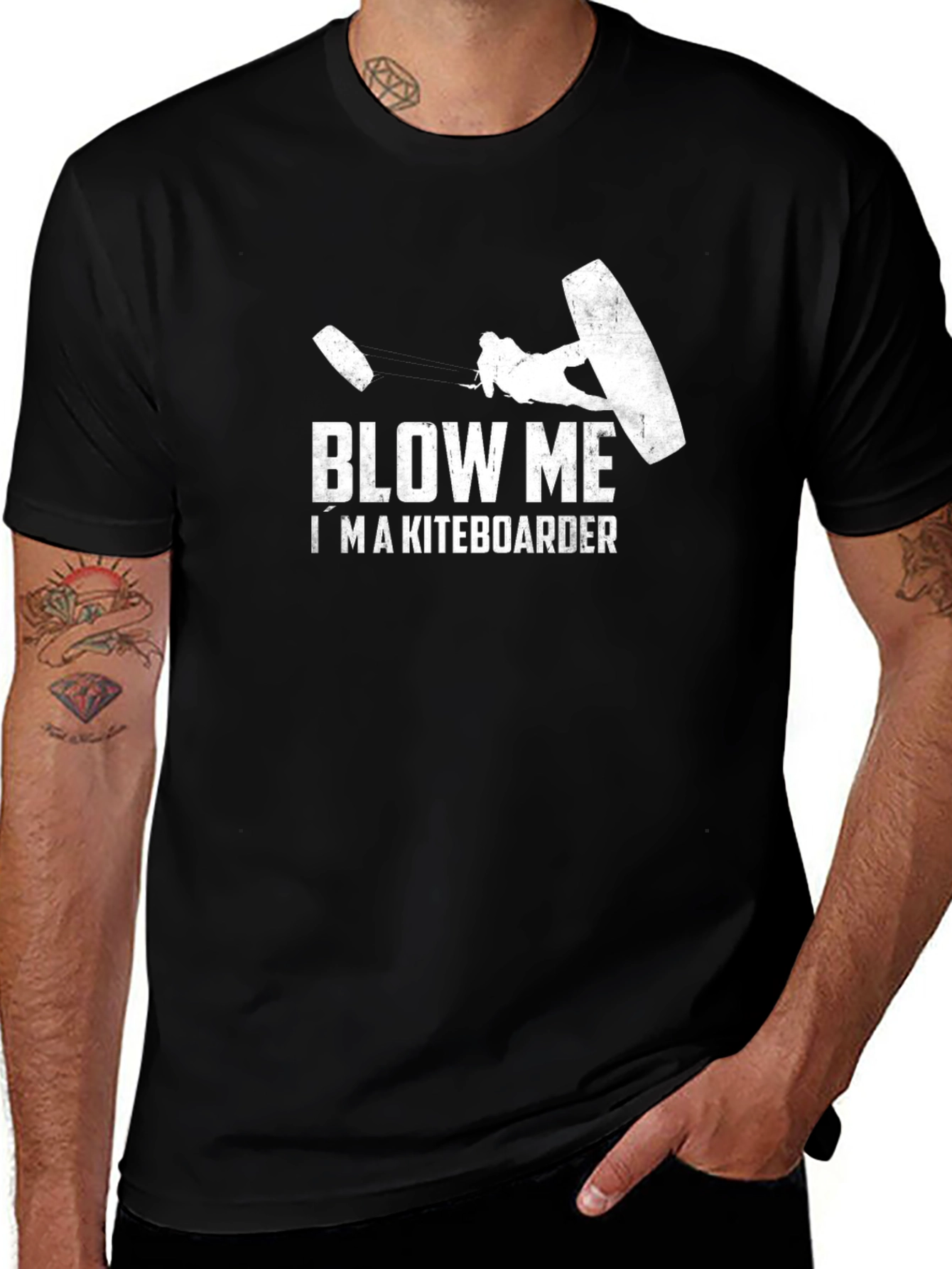 Blow Me Im a Kiteboarder Graphic T-Shirt