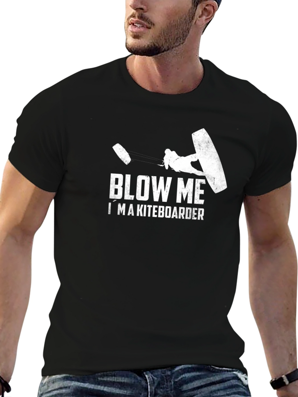 Blow Me Im a Kiteboarder Graphic T-Shirt