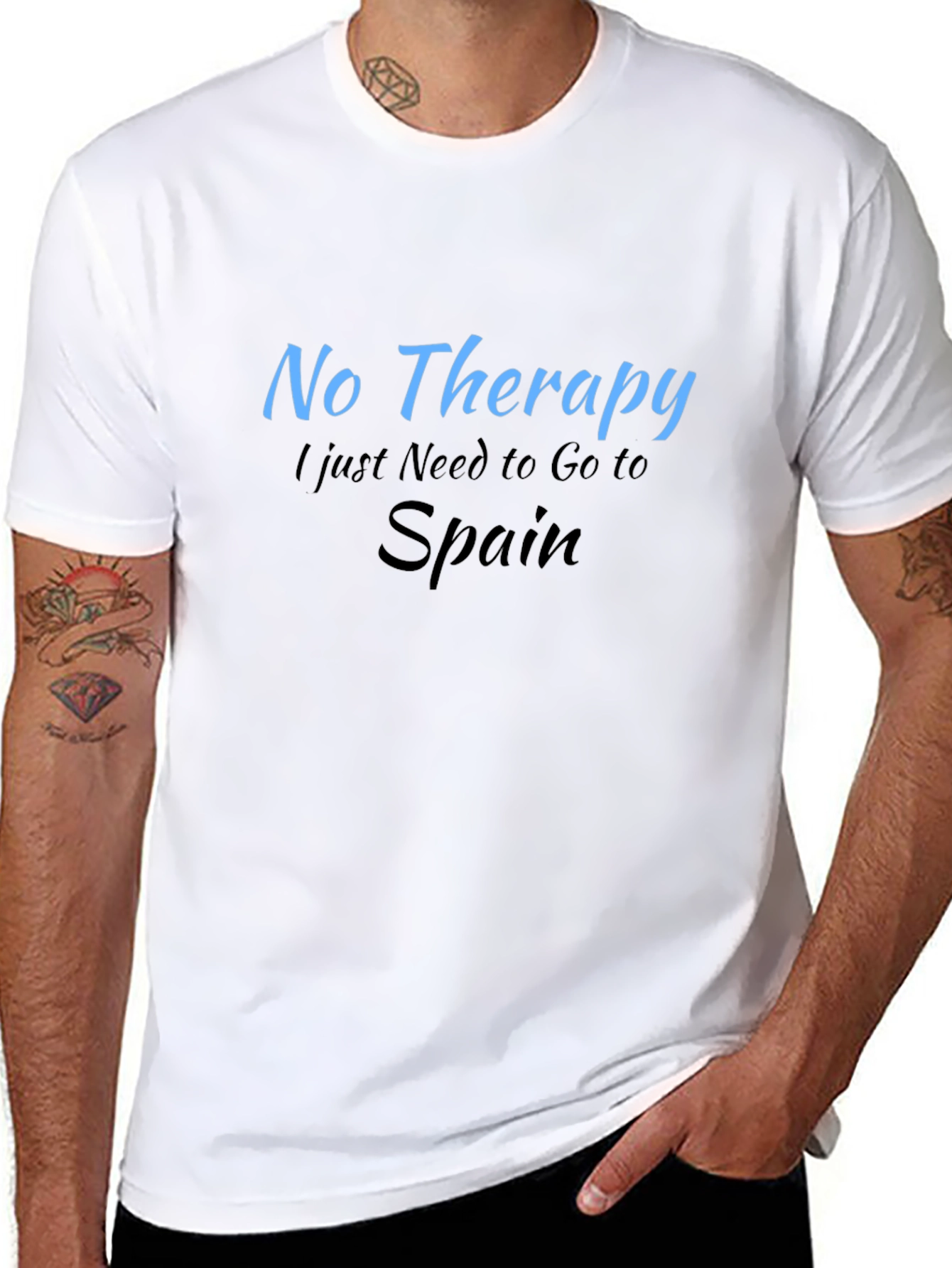 Funny No Therapy Just Spain Graphic T-Shirt