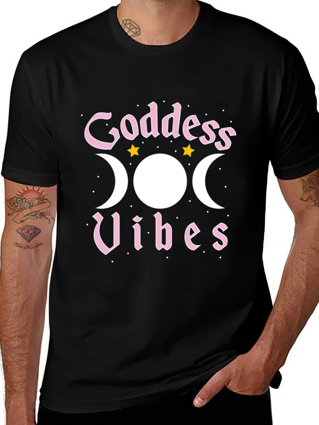 Goddess Vibes T-Shirt - Triple Moon Witchy Tee