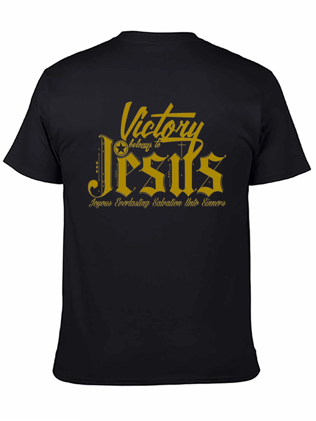Victory Belongs to Jesus Black T-Shirt