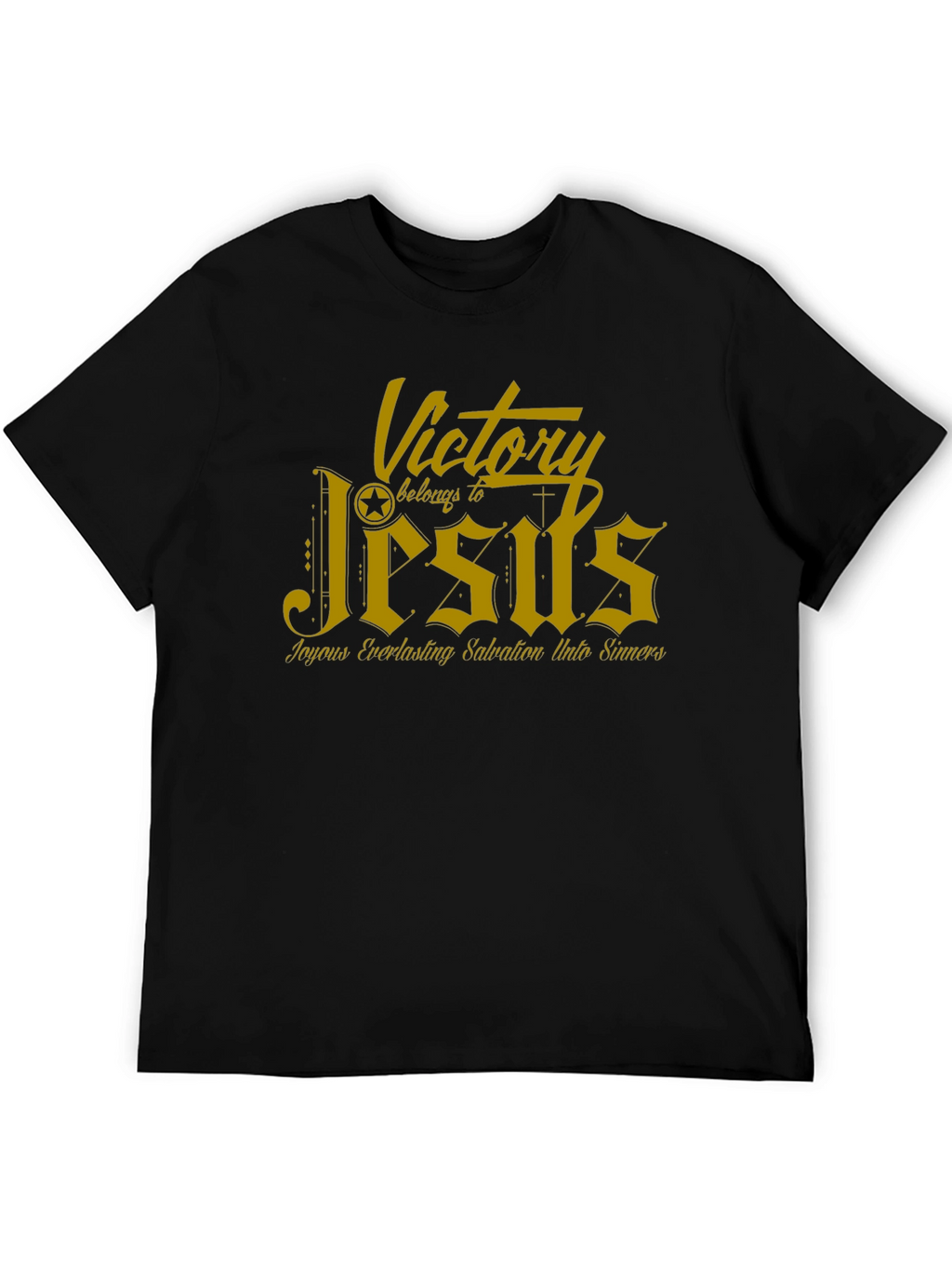 Victory Belongs to Jesus Black T-Shirt