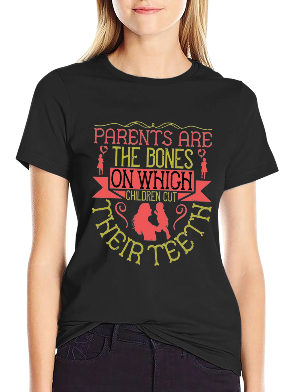 Parents Are The Bones T-Shirt - Black