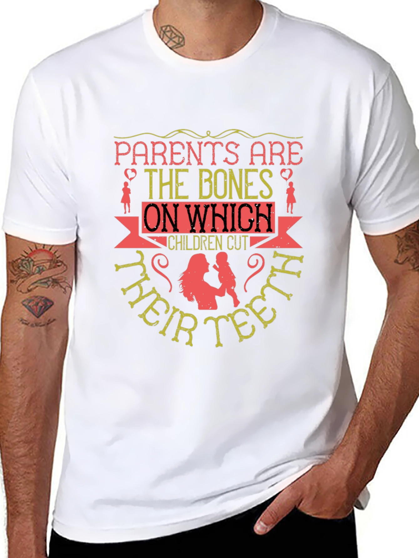 Parents Are The Bones T-Shirt - Black