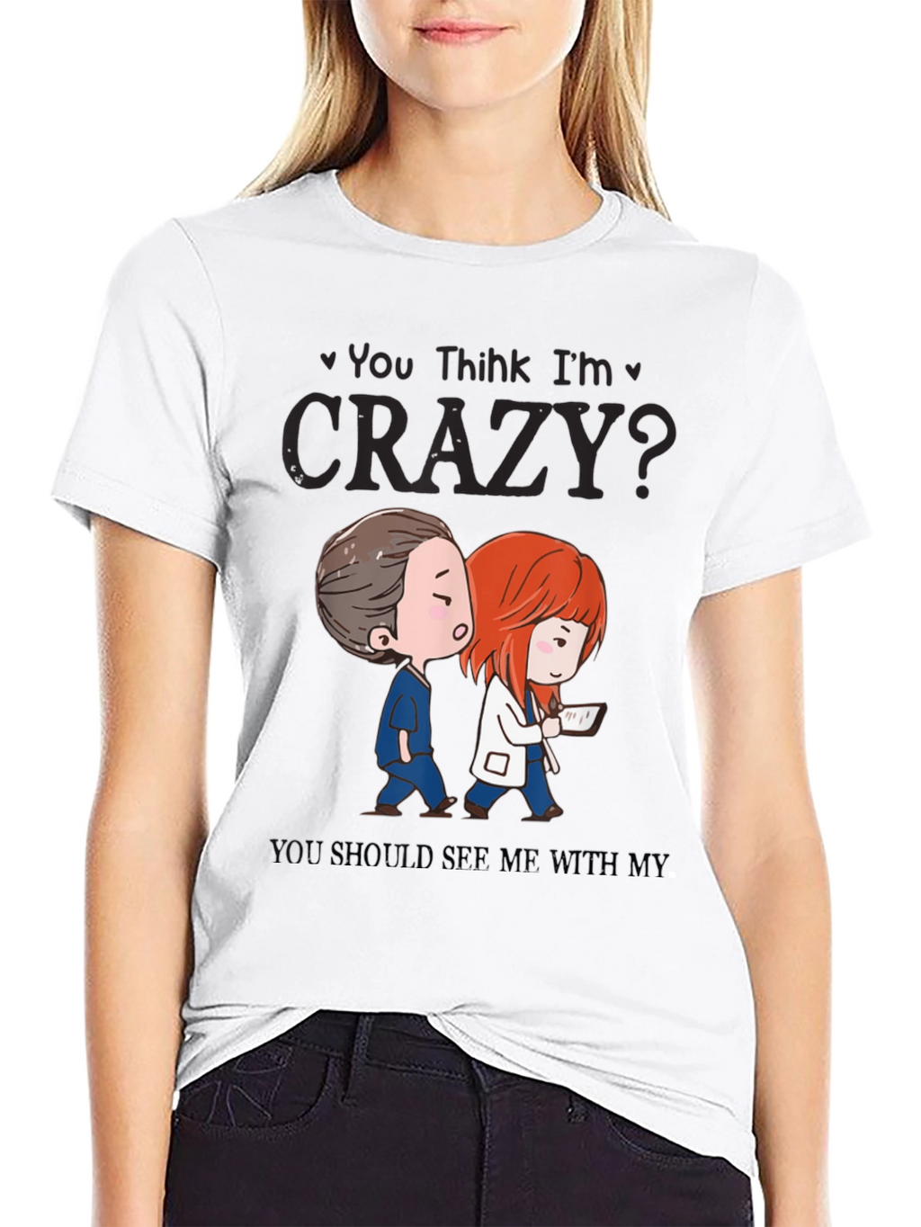 Funny Doctor Nurse Crazy Graphic T-Shirt