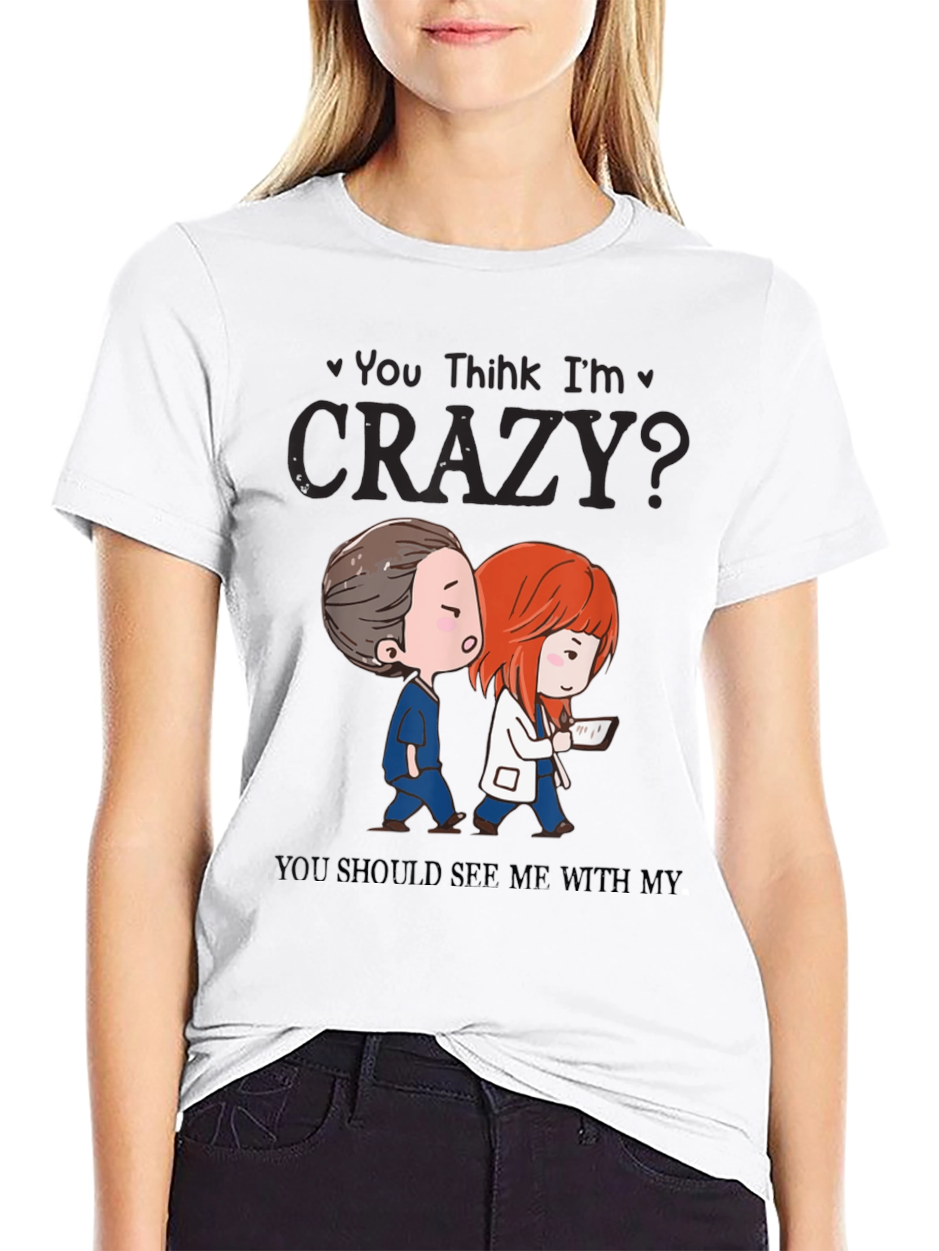 Funny Doctor Nurse Crazy Graphic T-Shirt