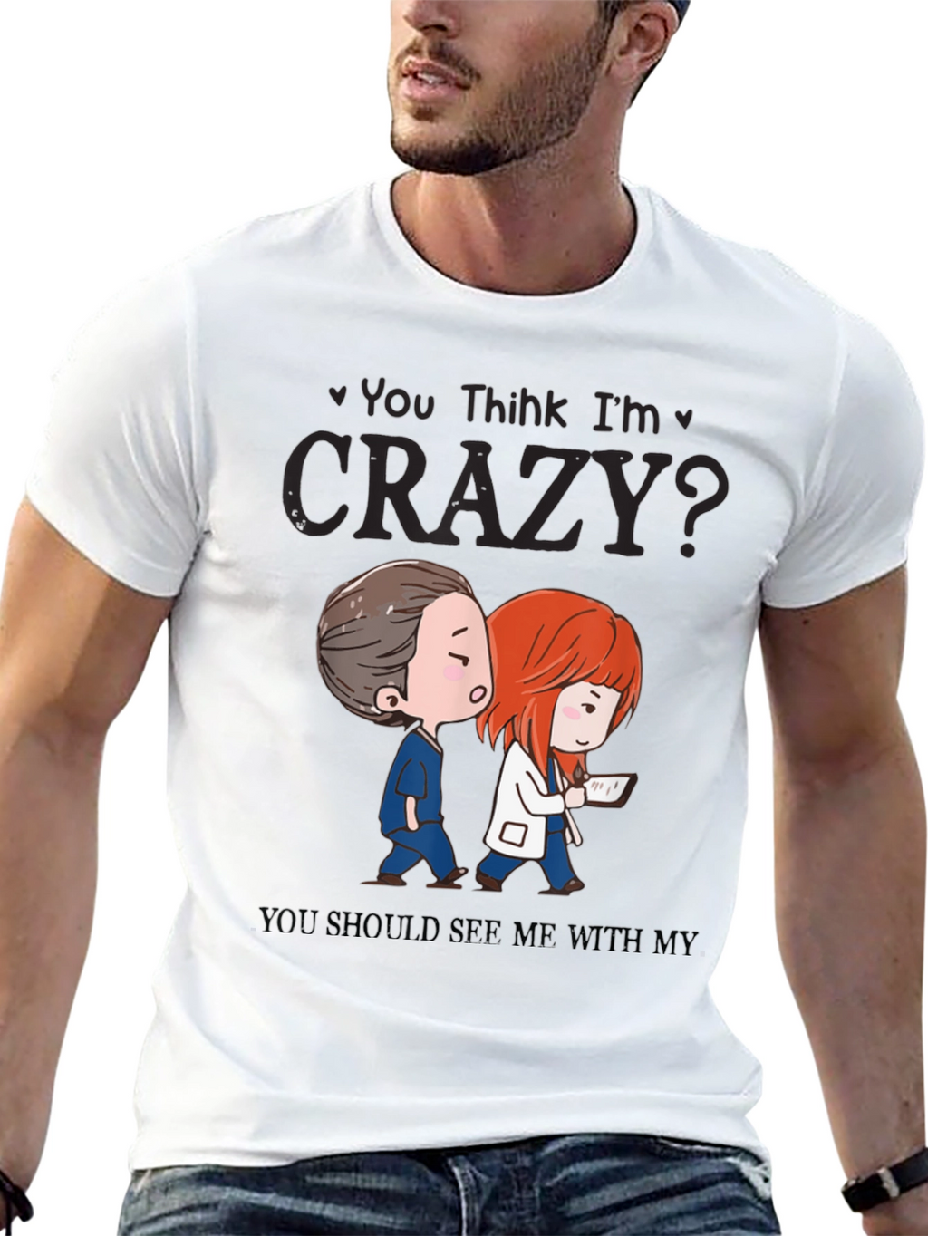 Funny Doctor Nurse Crazy Graphic T-Shirt