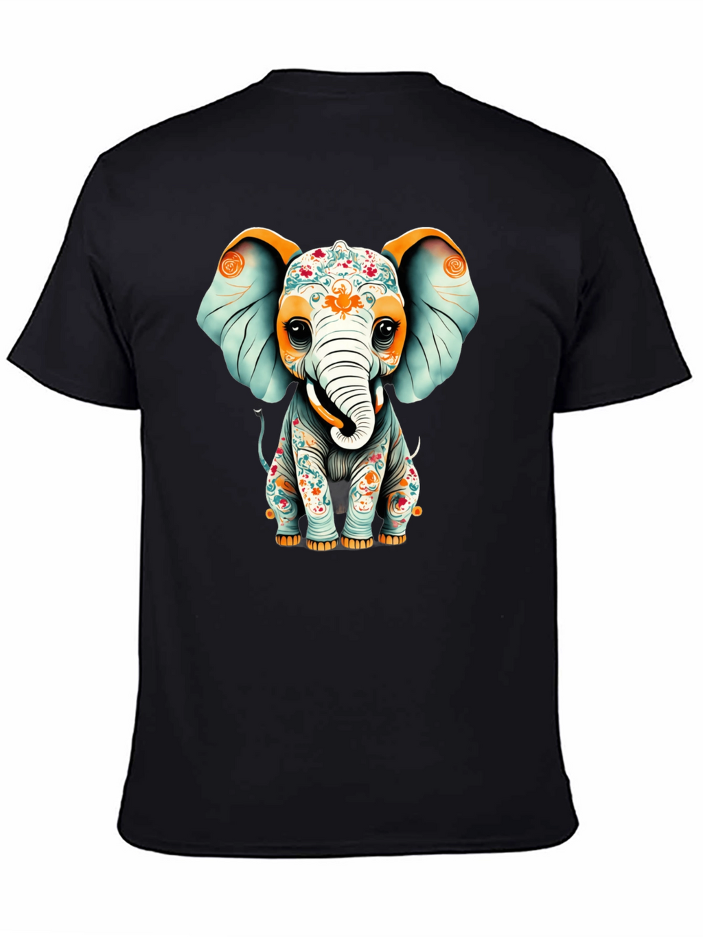Elephant Graphic T-Shirt - Black