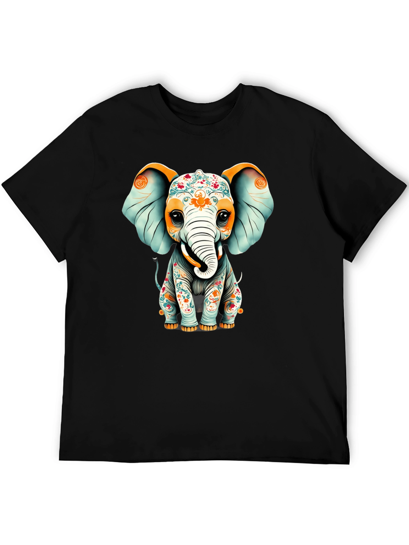Elephant Graphic T-Shirt - Black