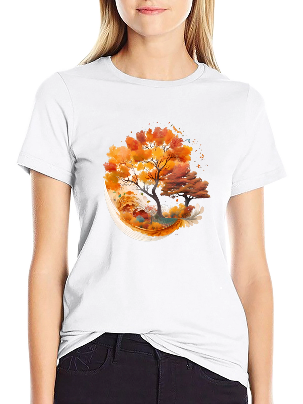 Autumn Tree Graphic Tee - Stylish Nature Inspired Design