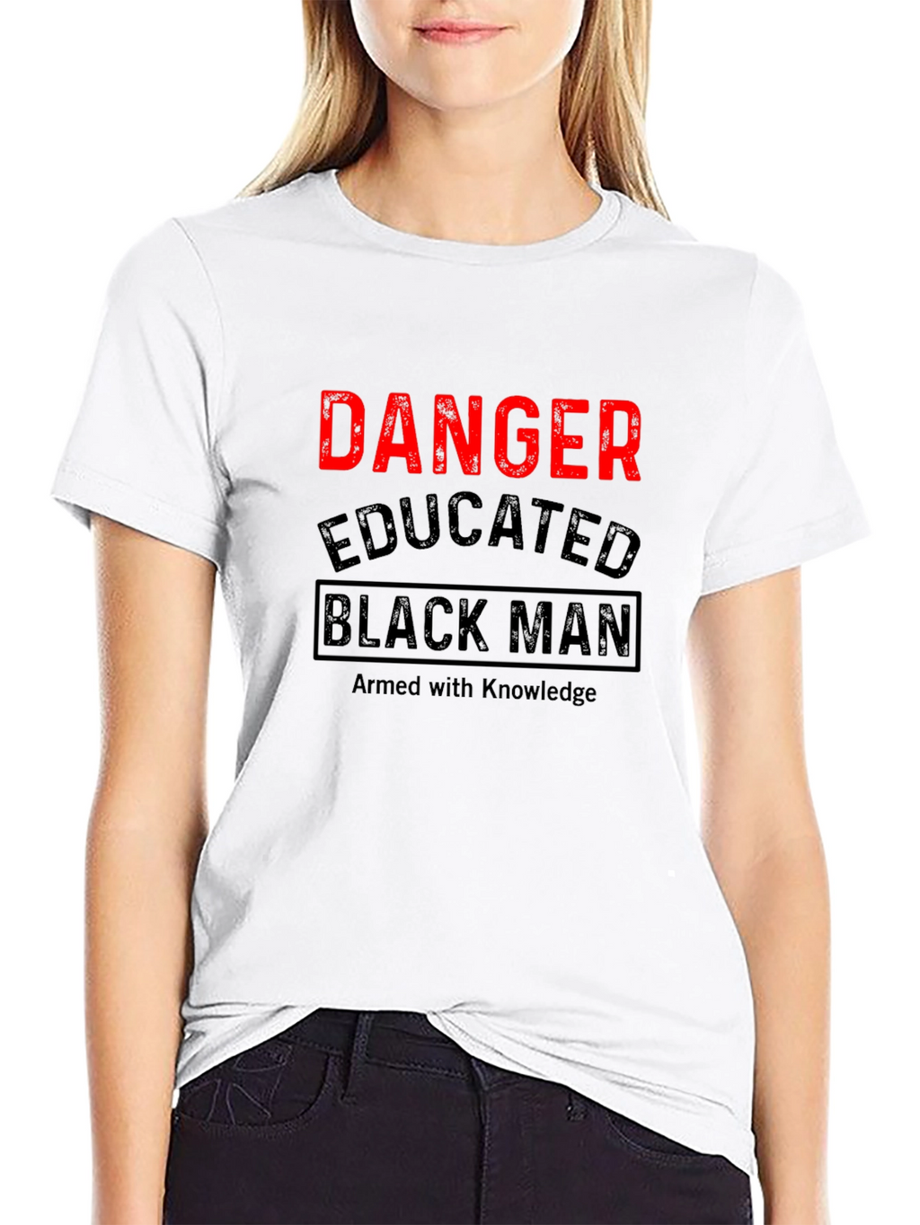Danger Educated Black Man T-Shirt
