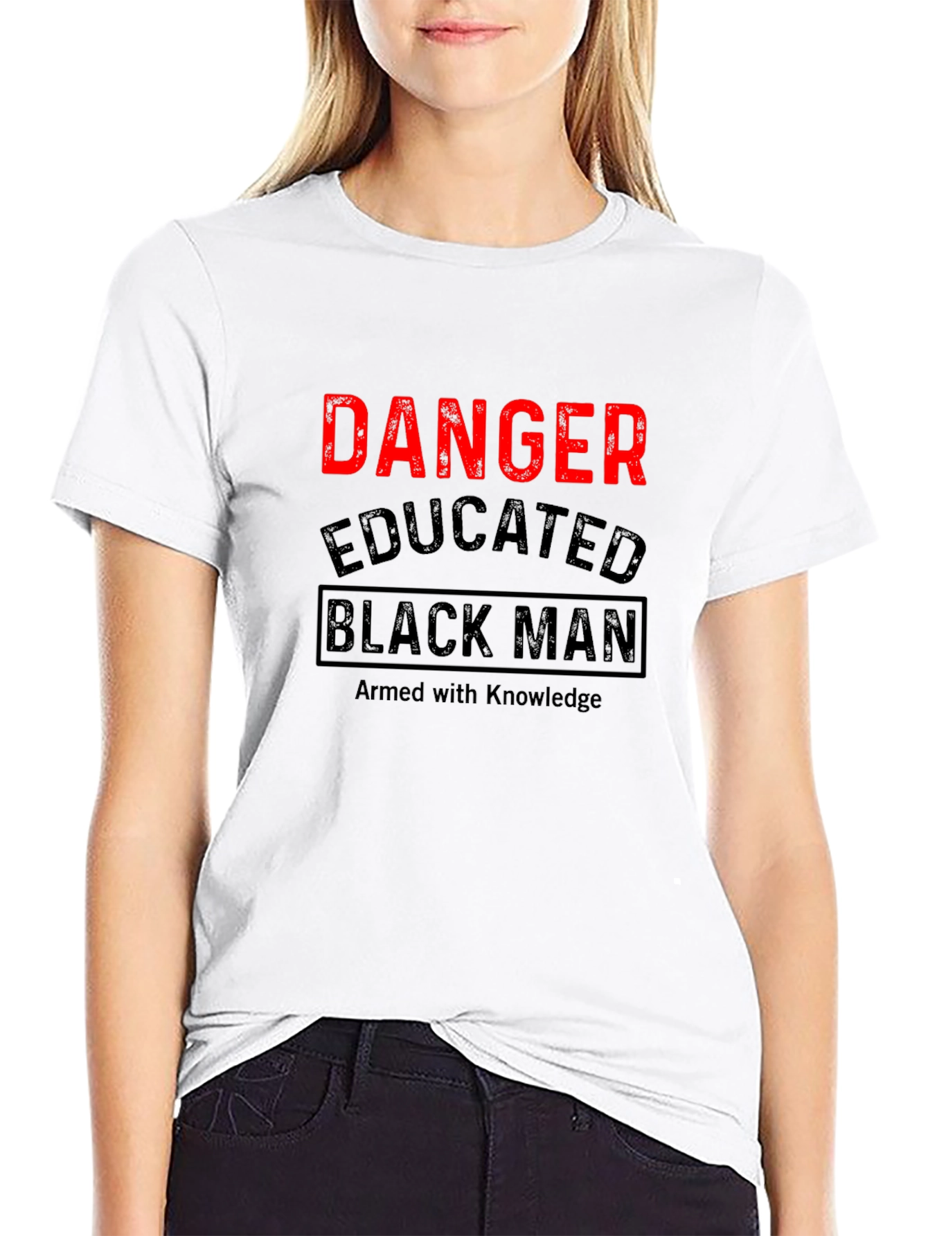 Danger Educated Black Man T-Shirt