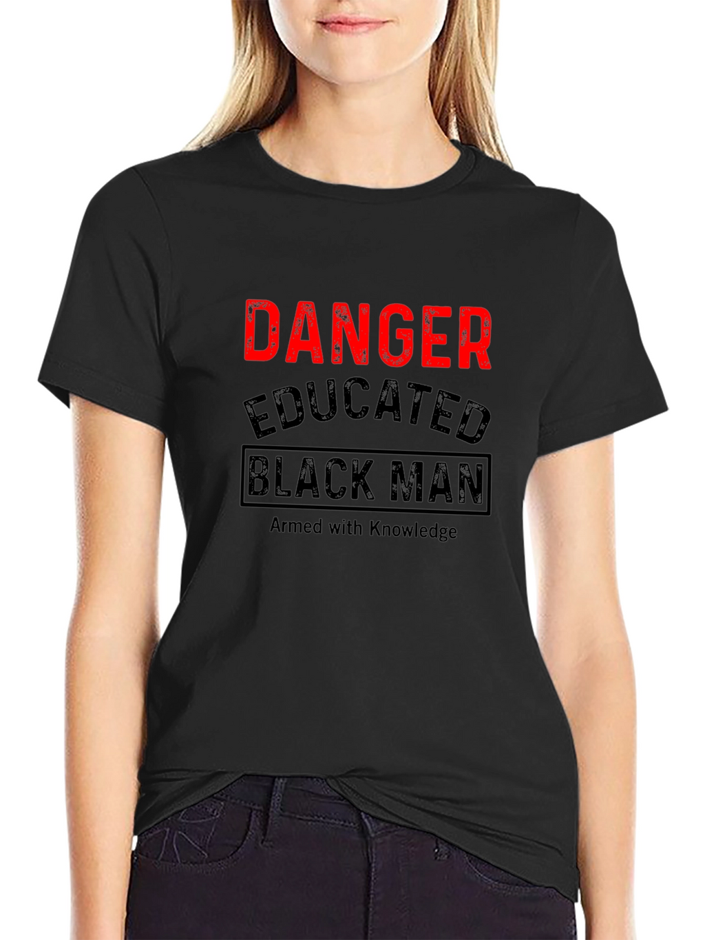 Danger Educated Black Man T-Shirt