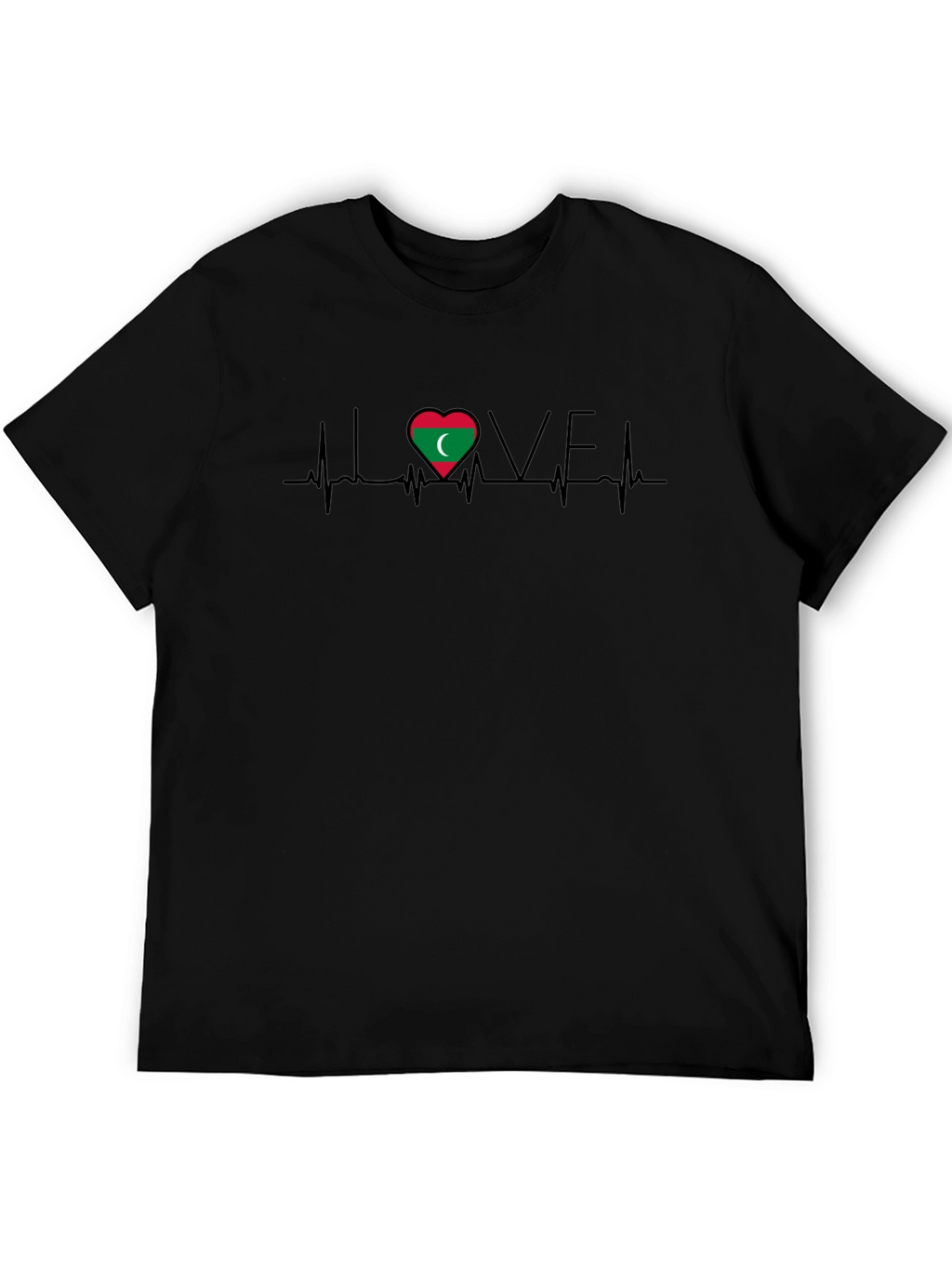 Love Maldives Heartbeat T-Shirt