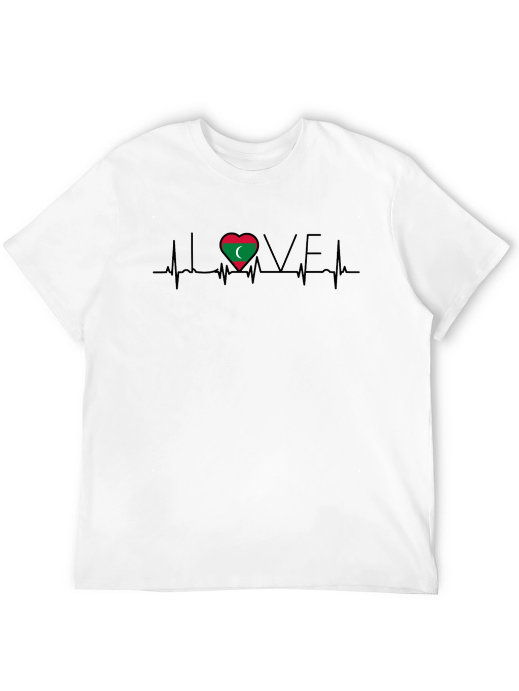 Love Maldives Heartbeat T-Shirt