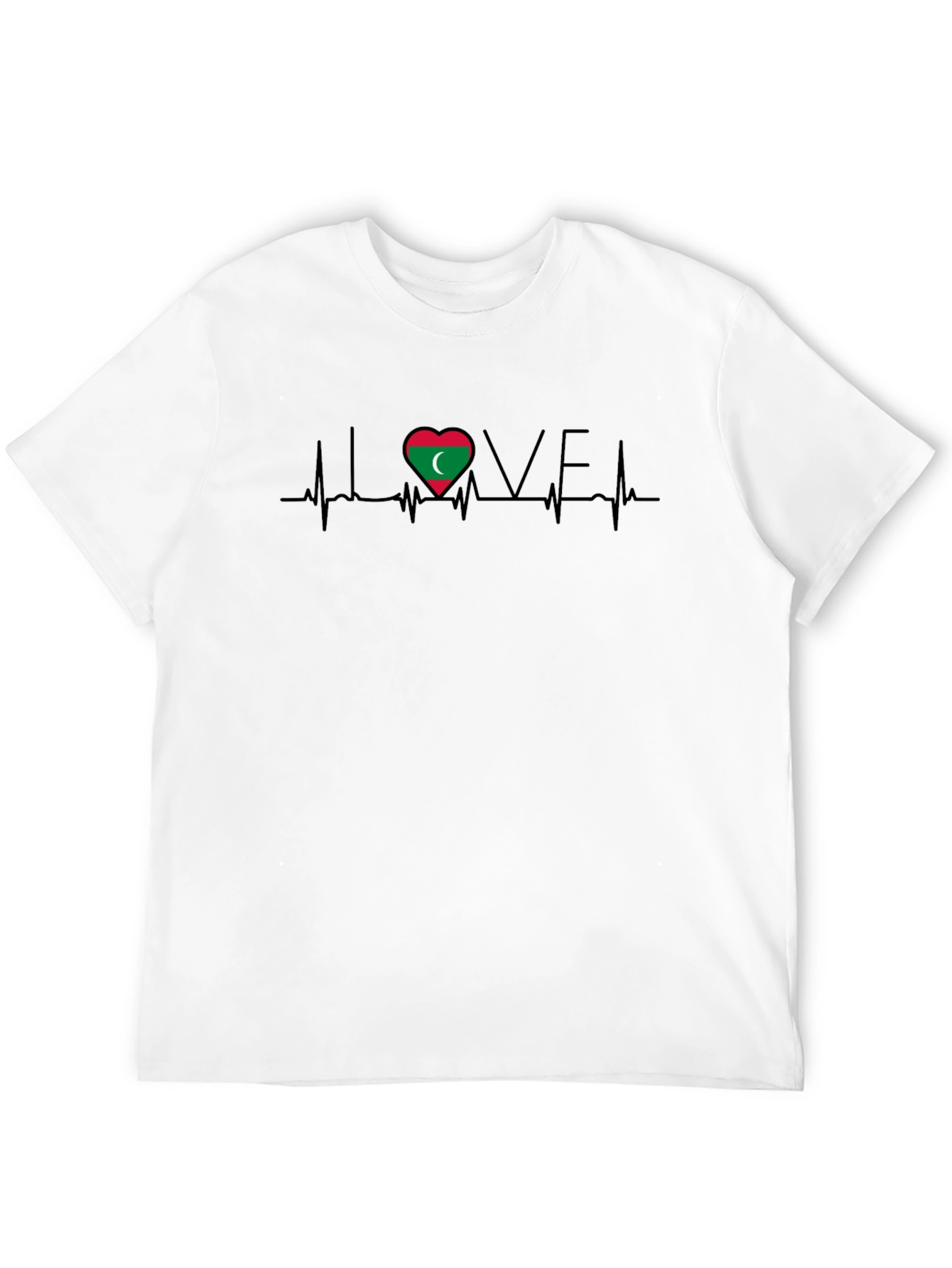 Love Maldives Heartbeat T-Shirt