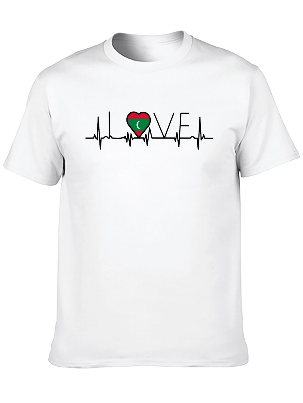 Love Maldives Heartbeat T-Shirt