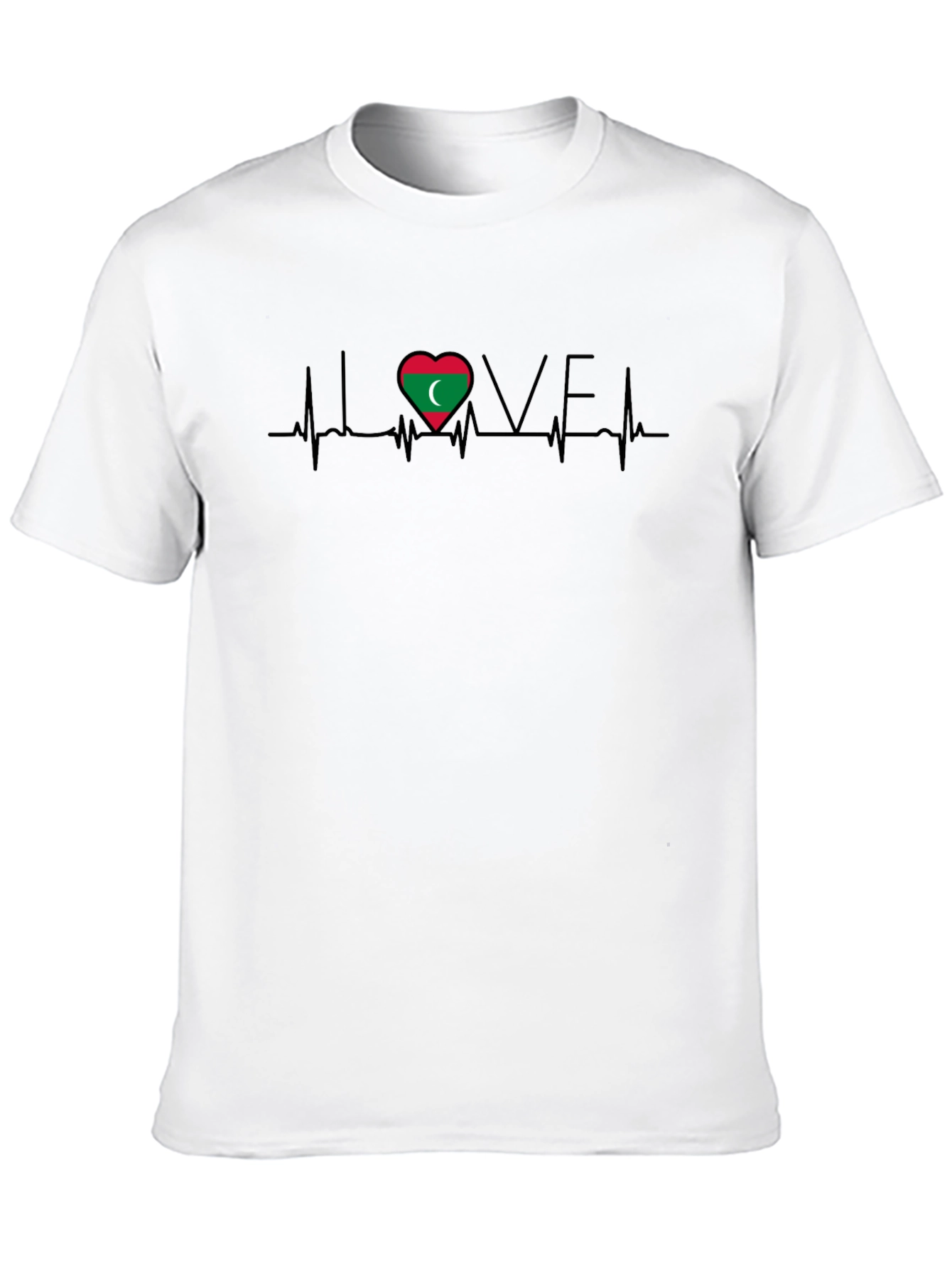 Love Maldives Heartbeat T-Shirt