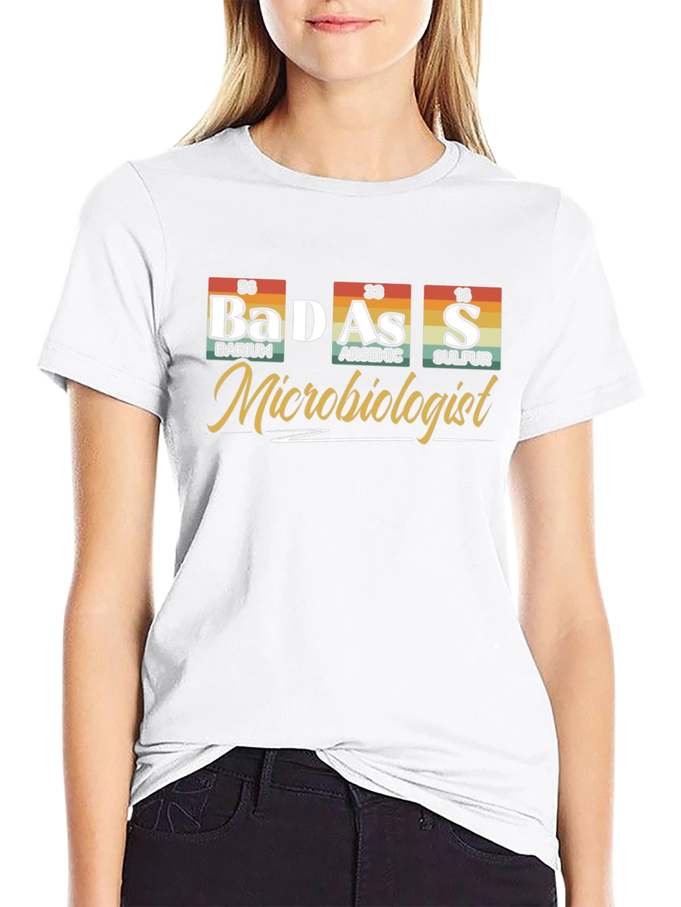 Badass Microbiologist Periodic Table T-Shirt