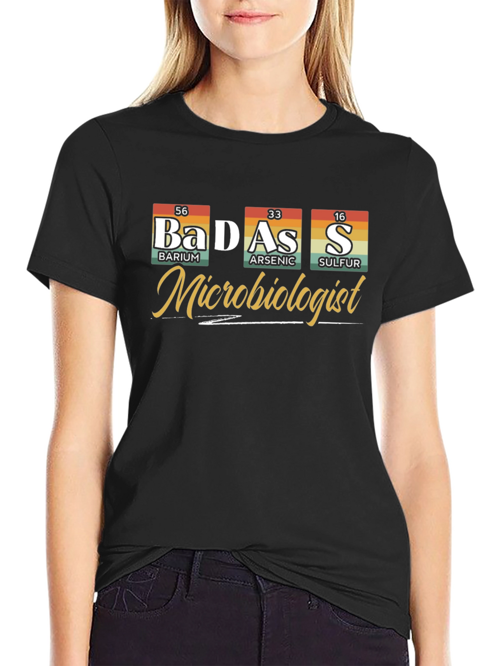 Badass Microbiologist Periodic Table T-Shirt