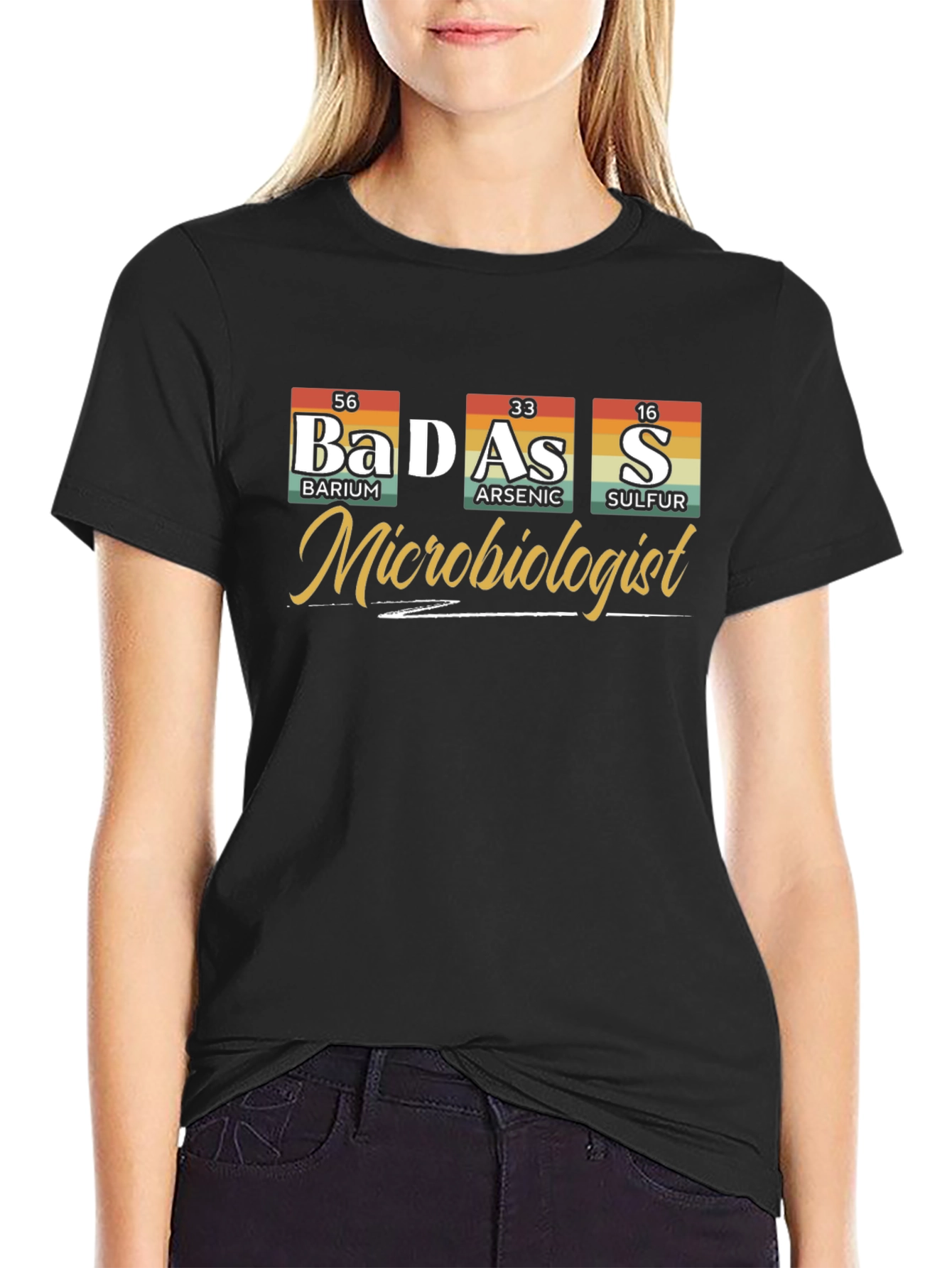 Badass Microbiologist Periodic Table T-Shirt