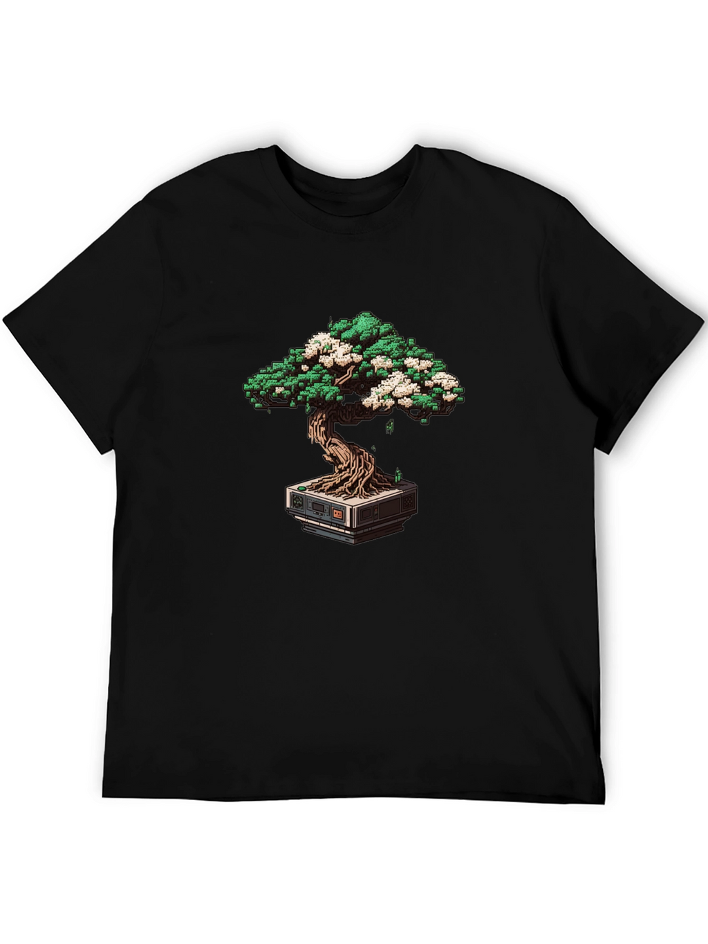 Pixel Bonsai Tee - Retro Gaming Style