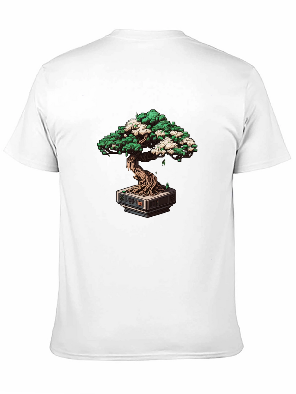 Pixel Bonsai Tee - Retro Gaming Style