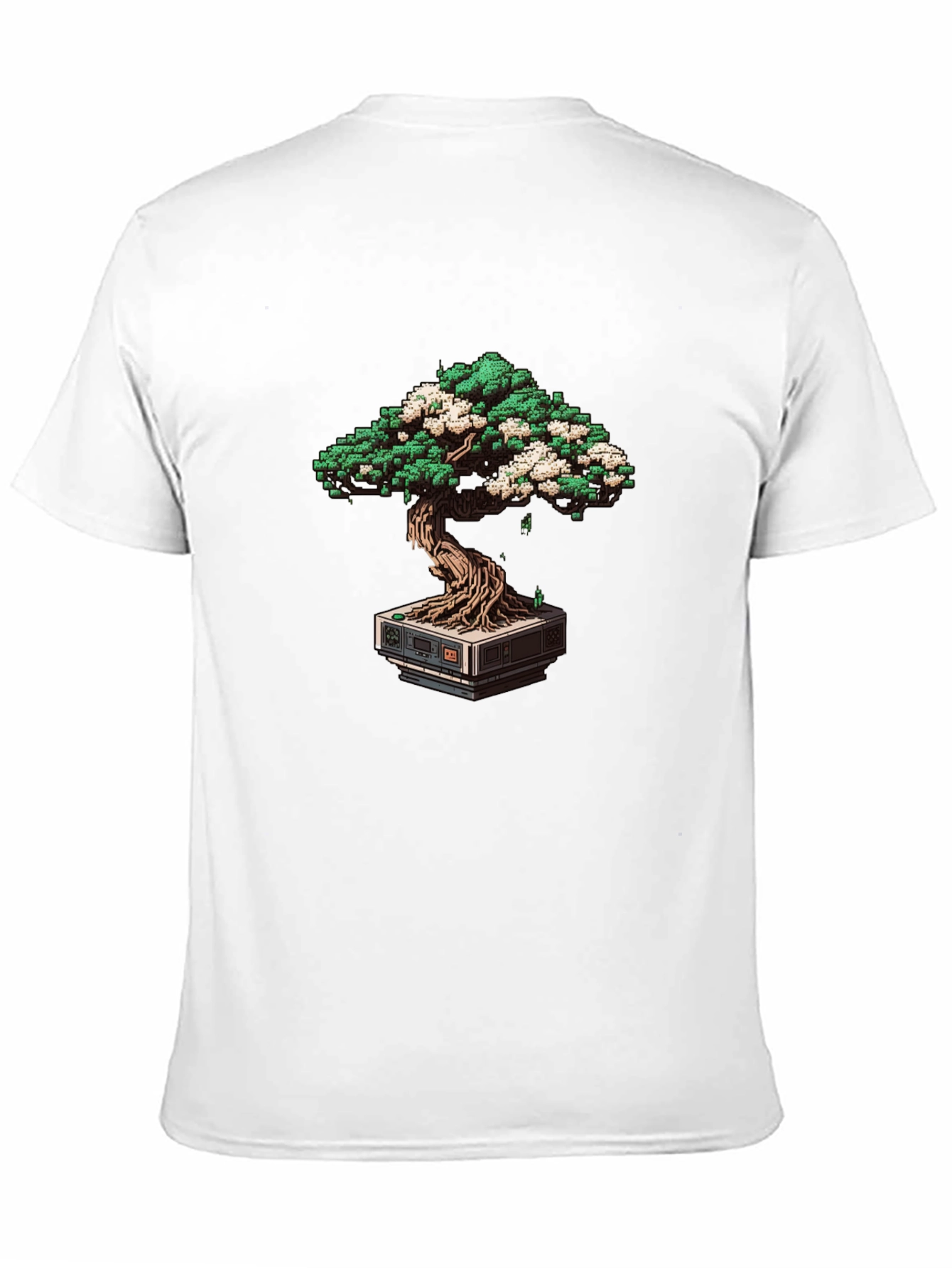 Pixel Bonsai Tee - Retro Gaming Style