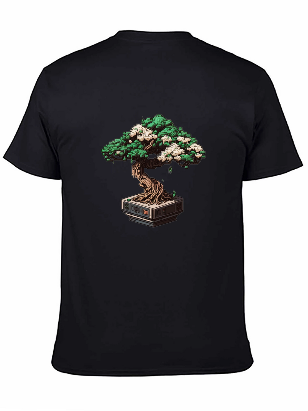 Pixel Bonsai Tee - Retro Gaming Style