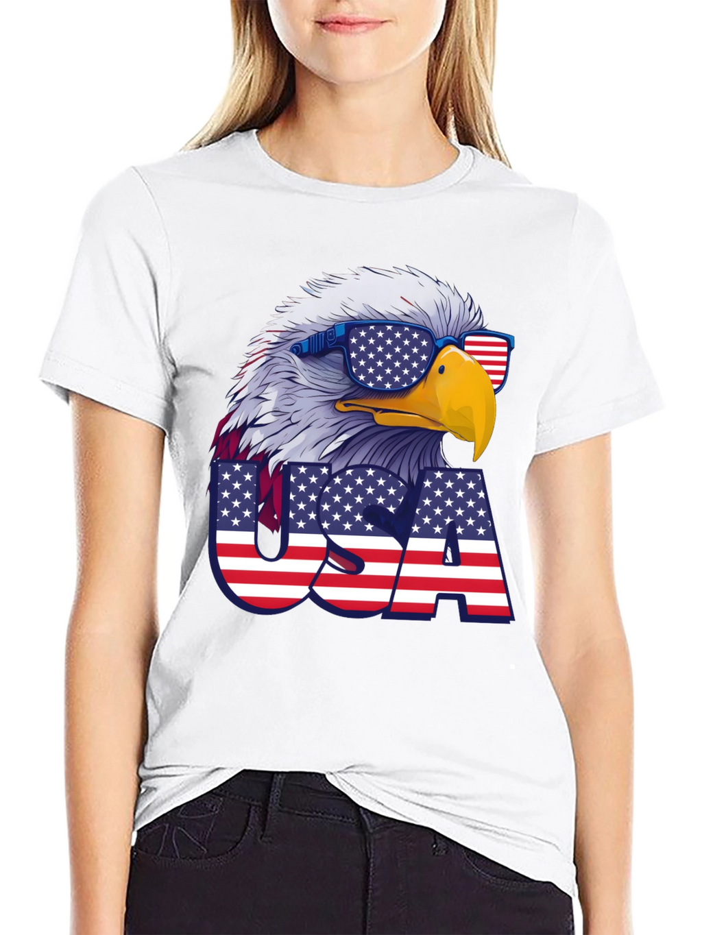USA Eagle Graphic Tee - Patriotic T-Shirt