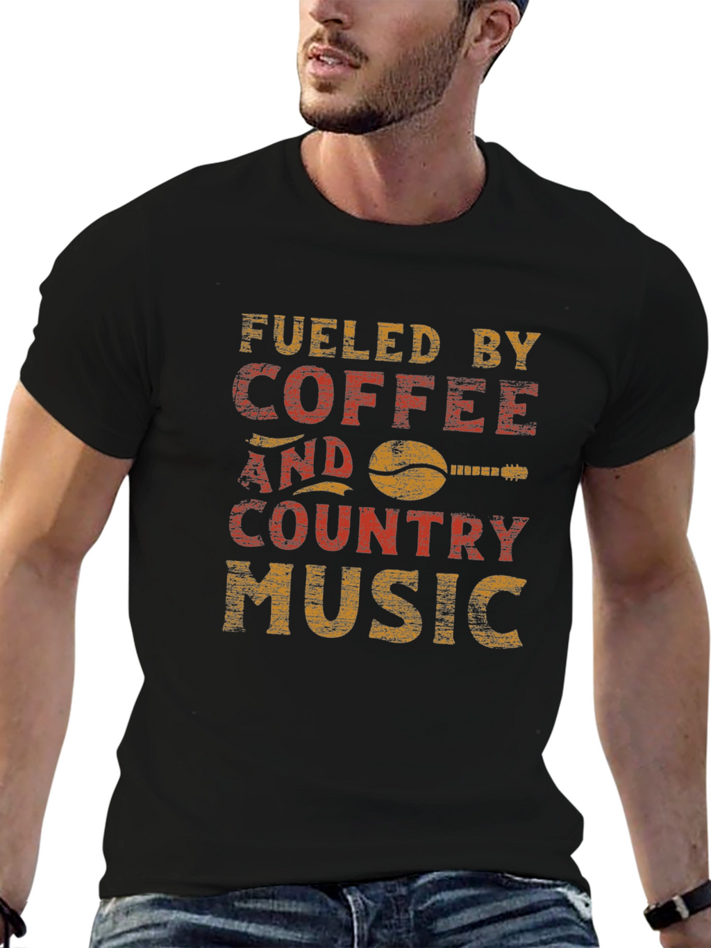 Fueled by Coffee and Country Music T-Shirt