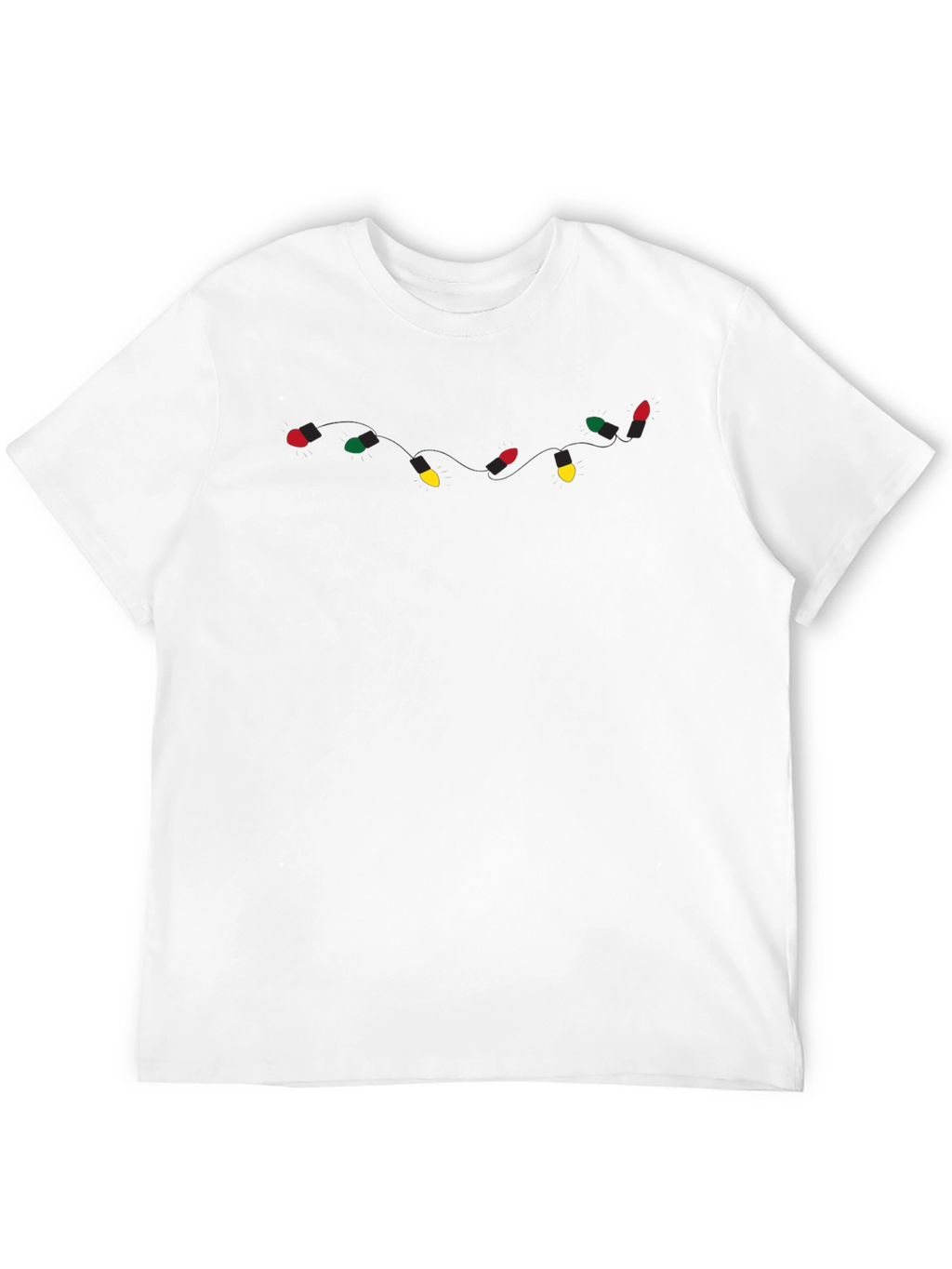 Christmas Lights Graphic Tee - Holiday Apparel