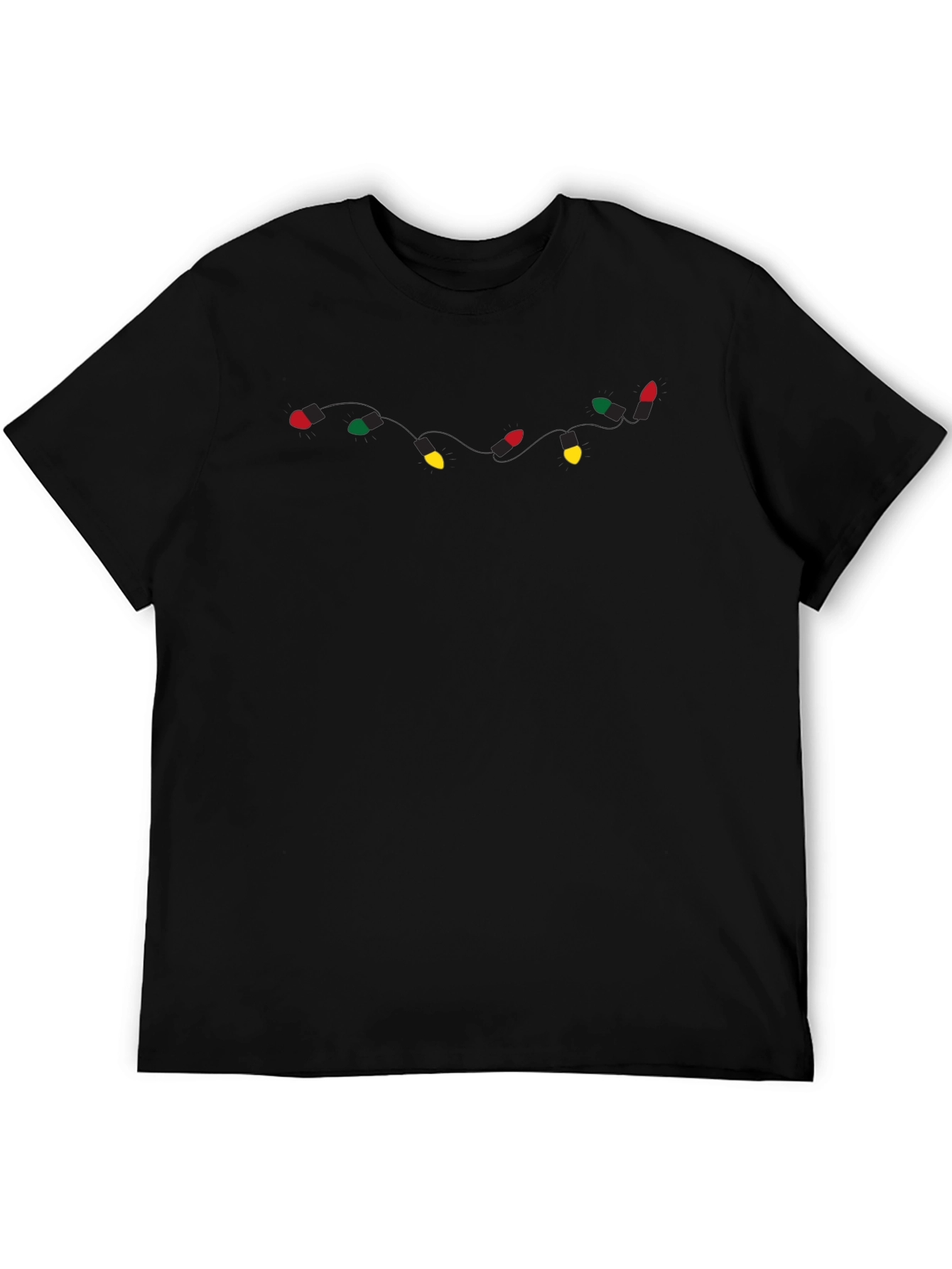 Christmas Lights Graphic Tee - Holiday Apparel