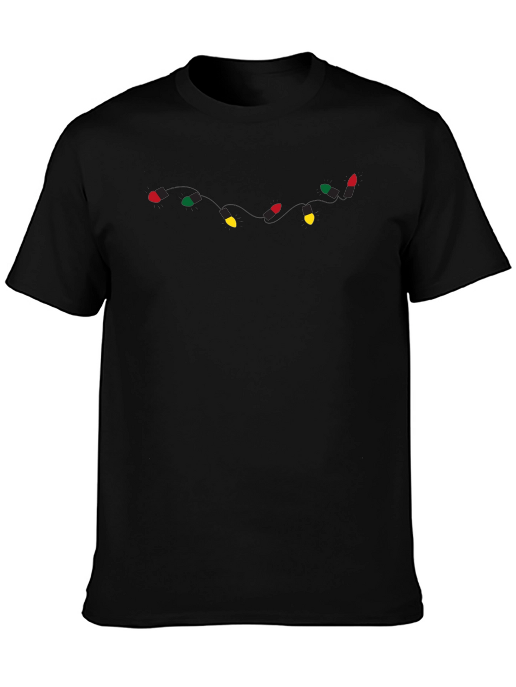 Christmas Lights Graphic Tee - Holiday Apparel
