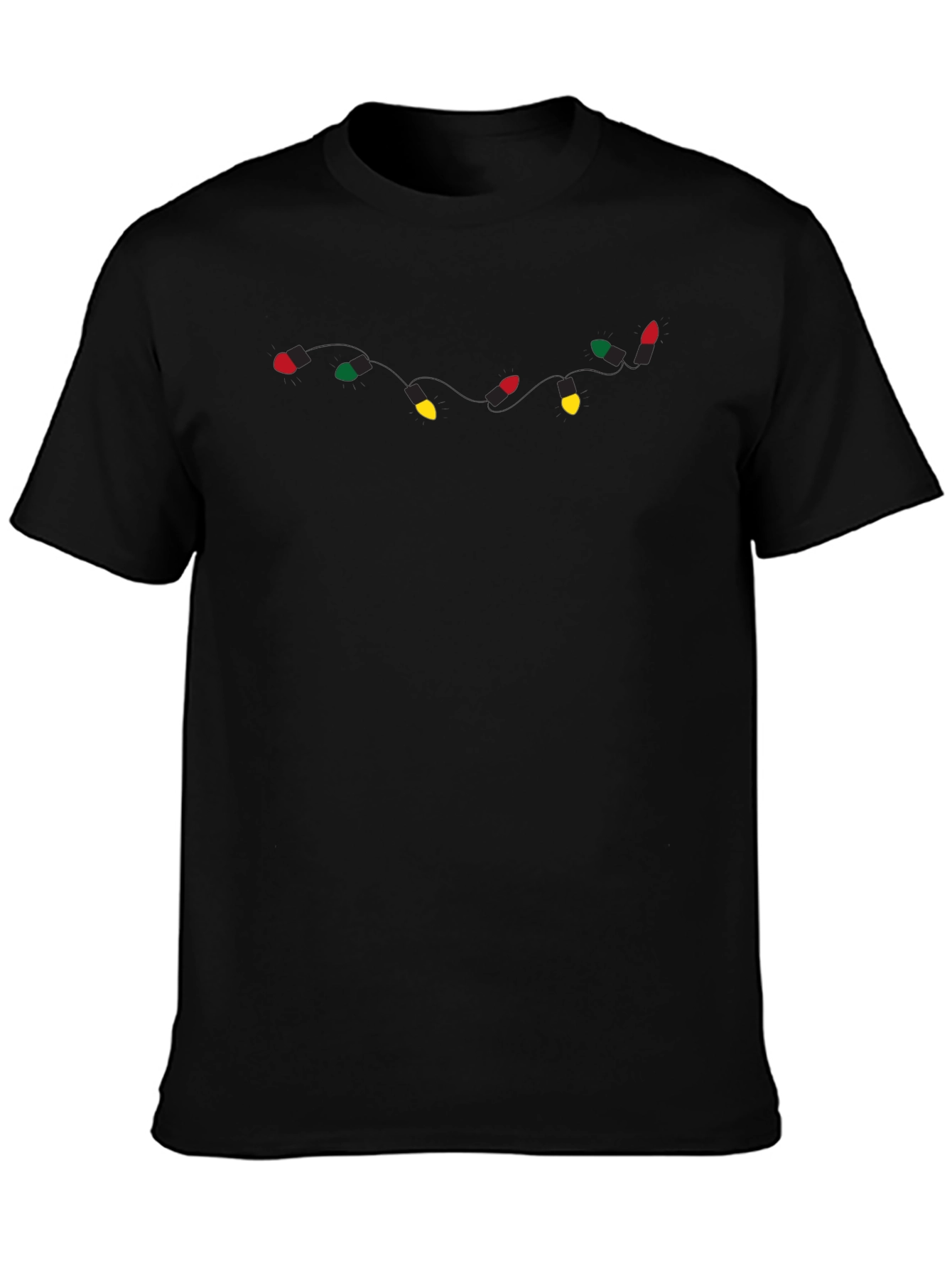 Christmas Lights Graphic Tee - Holiday Apparel