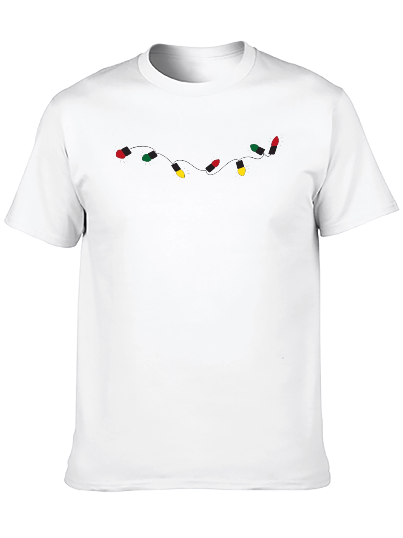 Christmas Lights Graphic Tee - Holiday Apparel